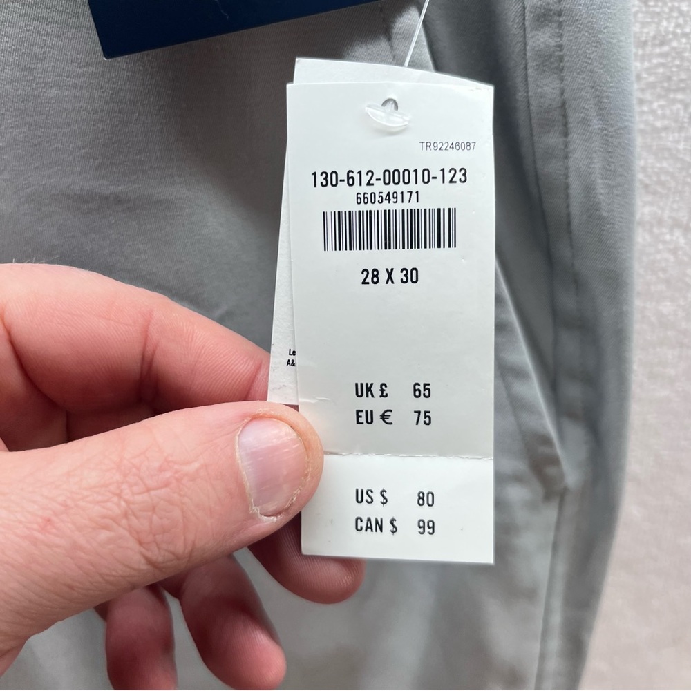 Abercrombie & Fitch Athletic Go-To Pants Men’s 28/30 Stretch Gray Active 3077 - Picture 3 of 10
